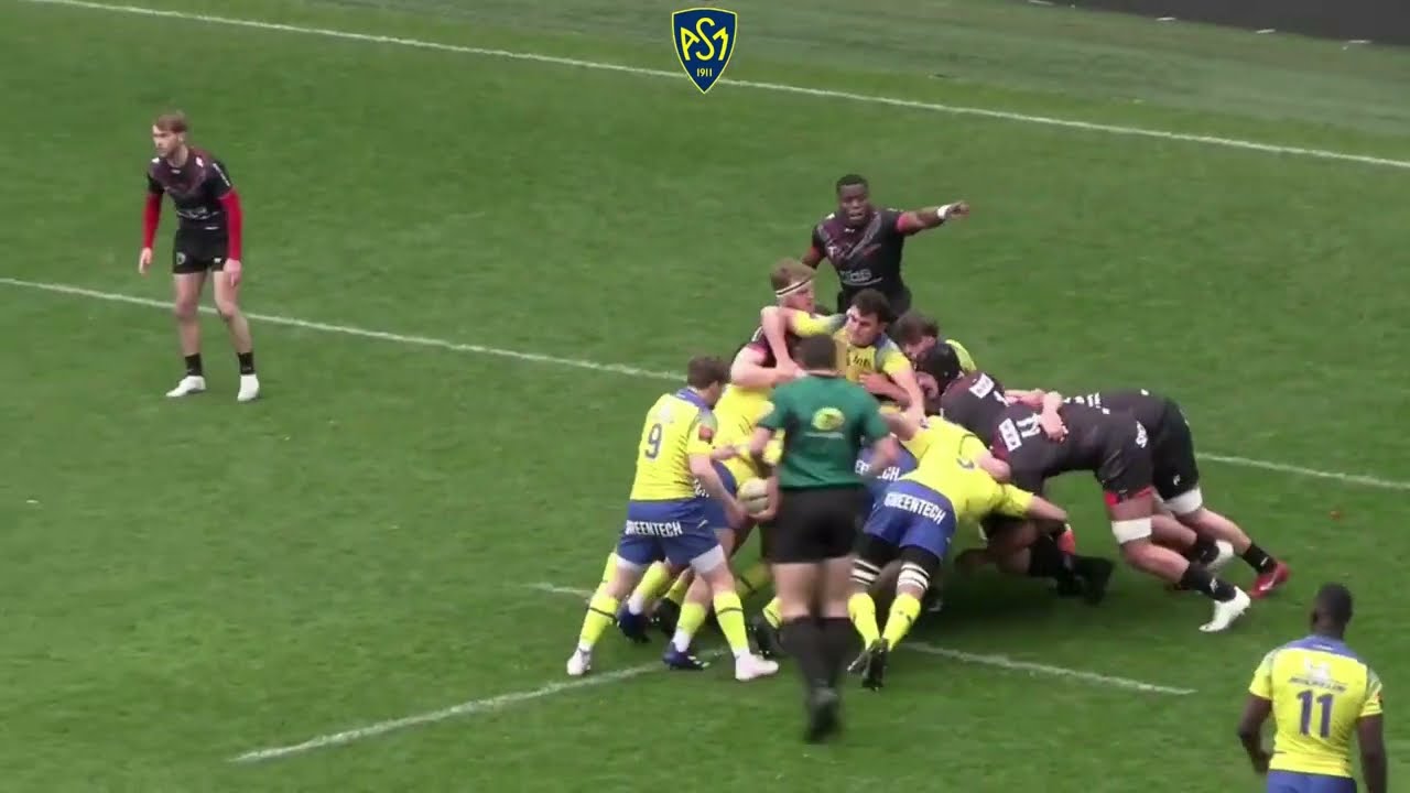 ASM Espoirs : Les essais de la victoire face à Oyonnax (43-12)