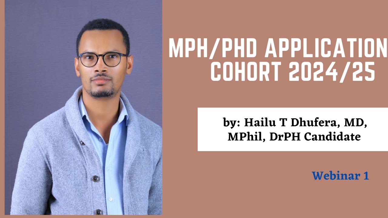 MPH/PhD application Cohort 2024/25  Webinar