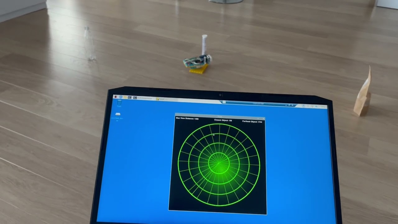 Scalable radar using Lego Spike Prime and Raspberry pi