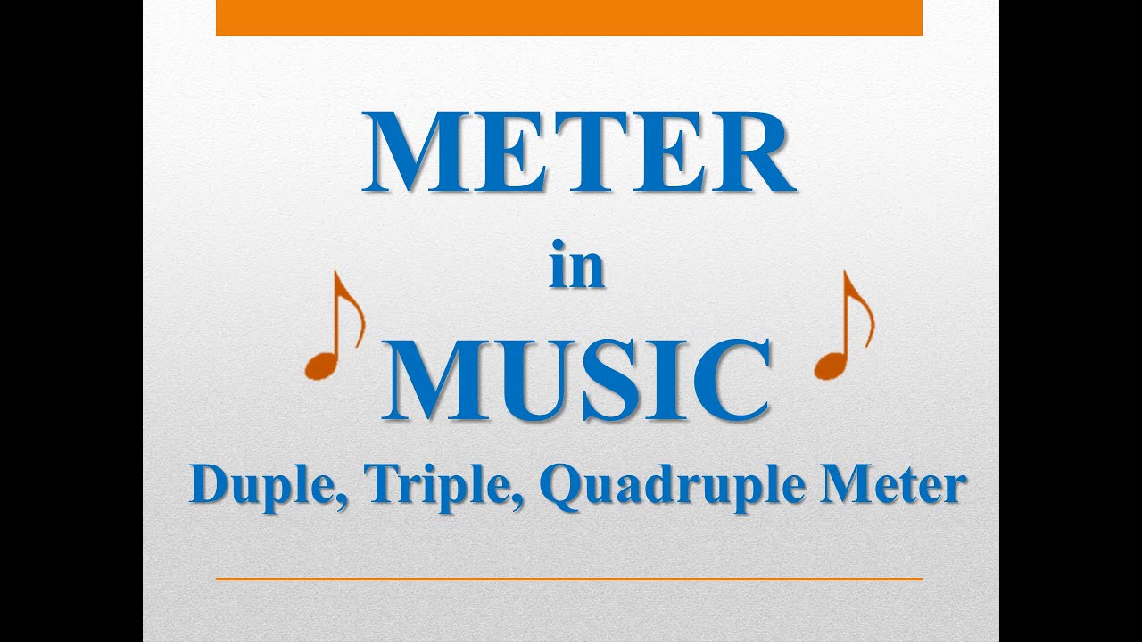 Meter in Music   Duple ,Triple, Quadruple Meter