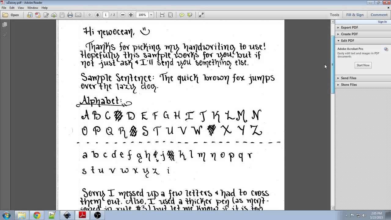 Turn your handwriting into a font!