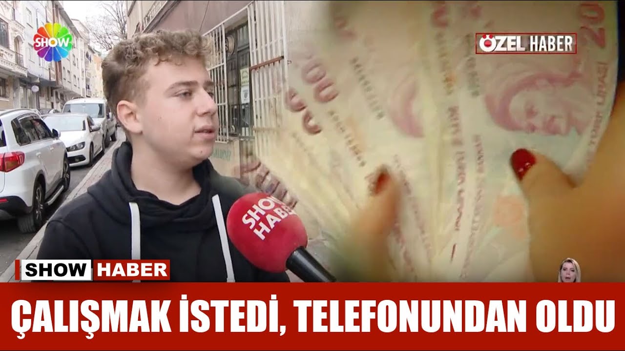 Çalışmak istedi, telefonundan oldu