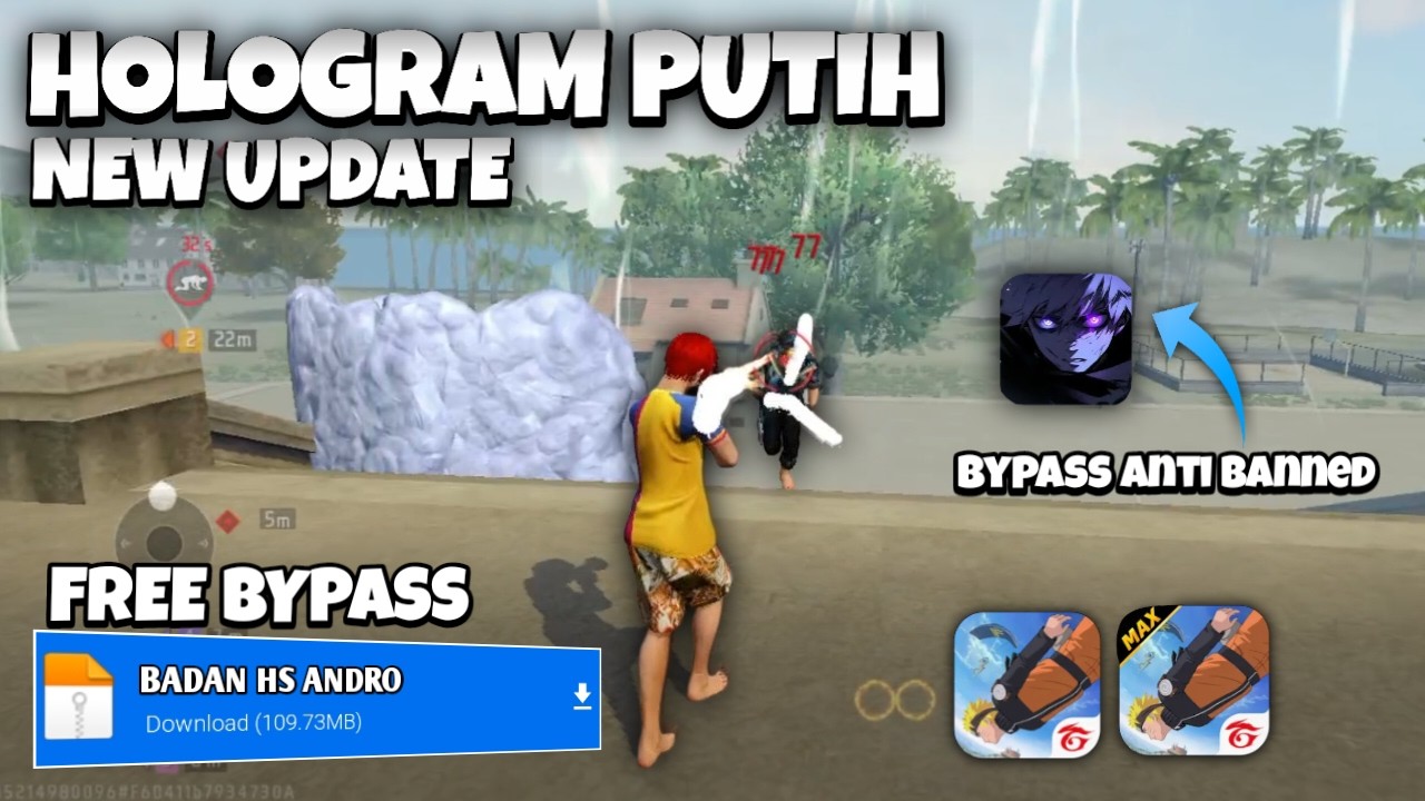 NEW UPDATE‼️HOLOGRAM SENJATA AIMLOCK 100% ANTI BANNED TERBARU OB53 [ FF BIASA & FF MAX ]