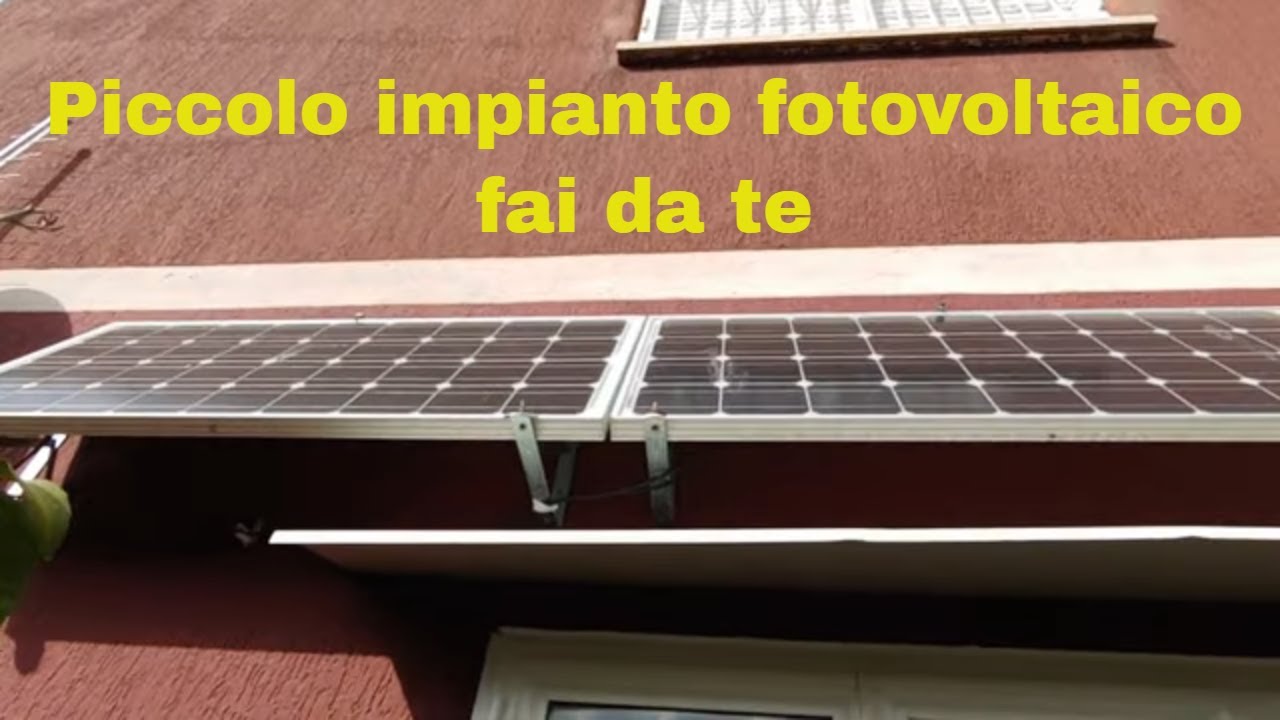 Piccolo impianto Fotovoltaico offgrid con inverter syrio e accumulo