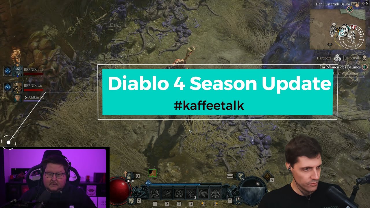 Diablo 4 Season 7 Update - Kaffeetalk mit Jessirocks & @jarzuul