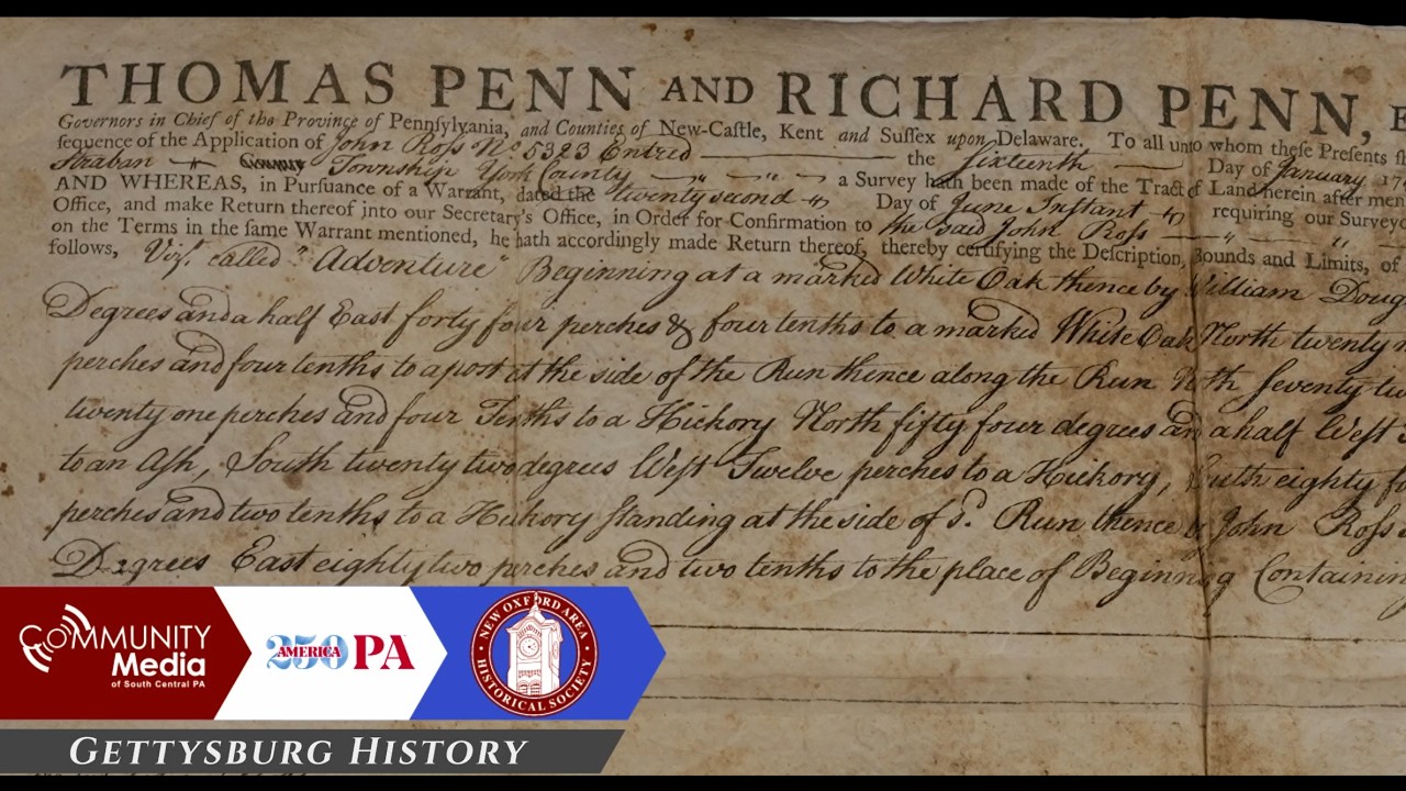 1769 Manor of Maske Land Deed from the Penn Family
