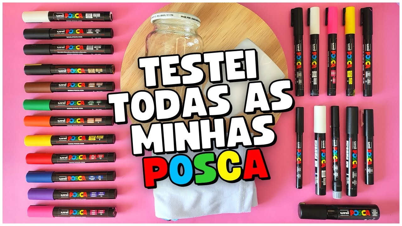 Testando Todas as Minhas Canetas POSCA!