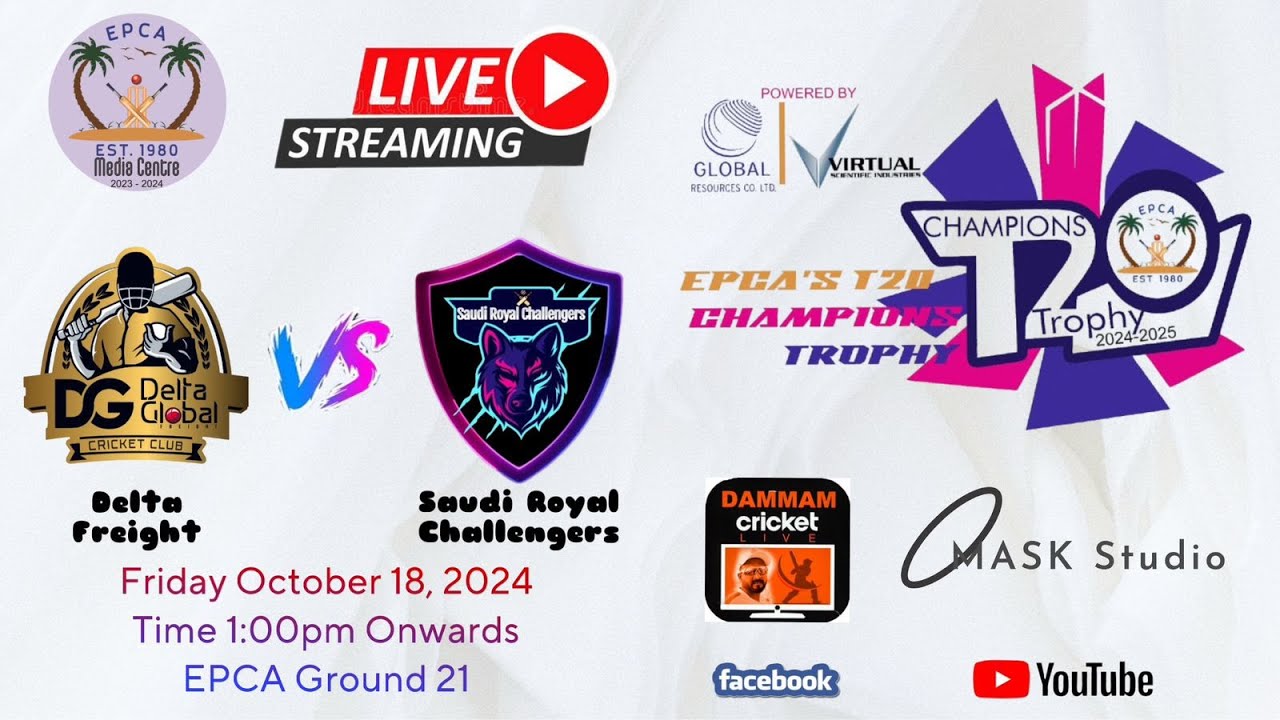 2024 - EPCA 20-20 Champions trophy Saudi Royal Challengers vs Delta Freight Cricket Club