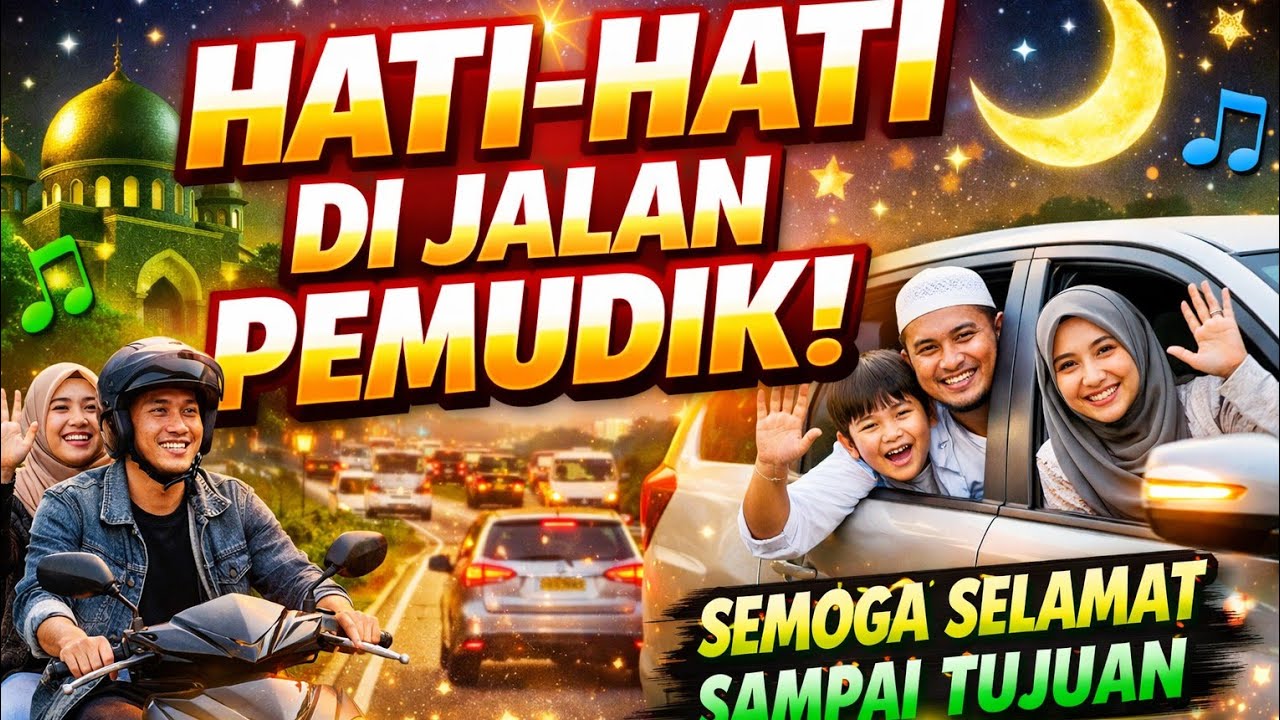 DJ MUDIK LEBARAN HATI–HATI DI JALAN SELAMAT SAMPAI TUJUAN FULL BASS–SPESIAL RAMADHAN 
