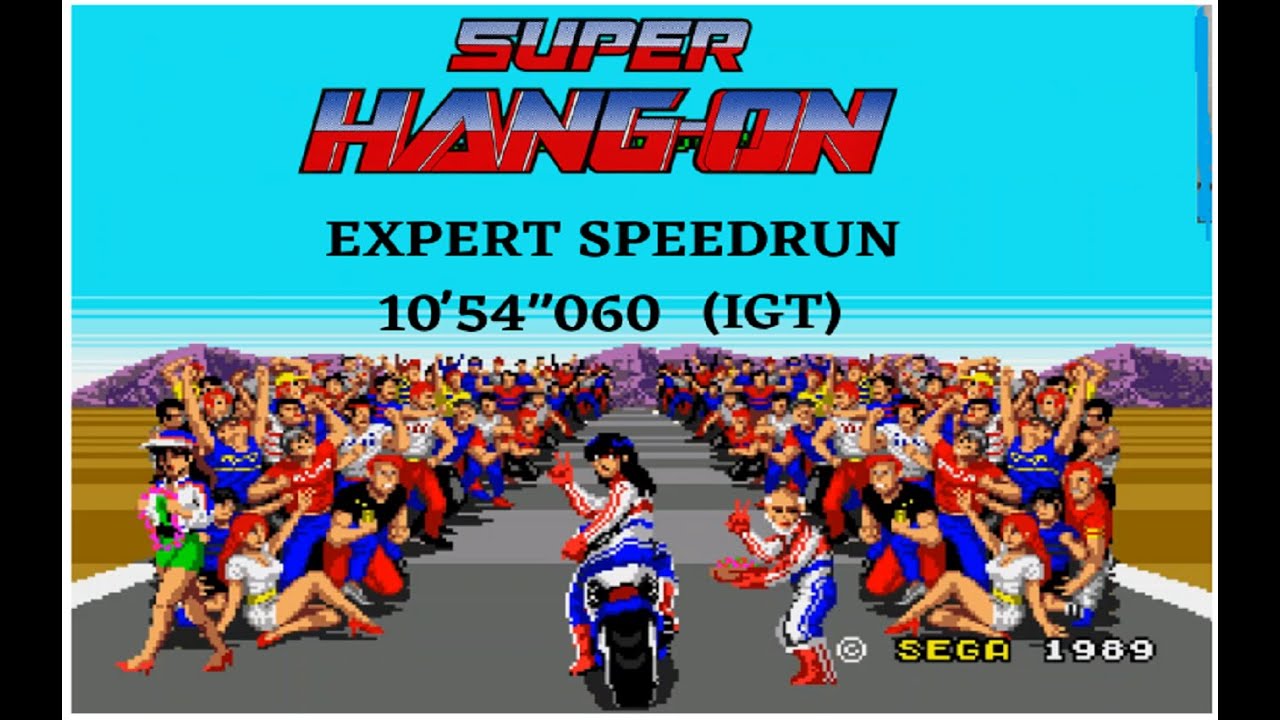 Super Hang-On (Mega Drive) - Expert Course/Europe - Speedrun 10'54