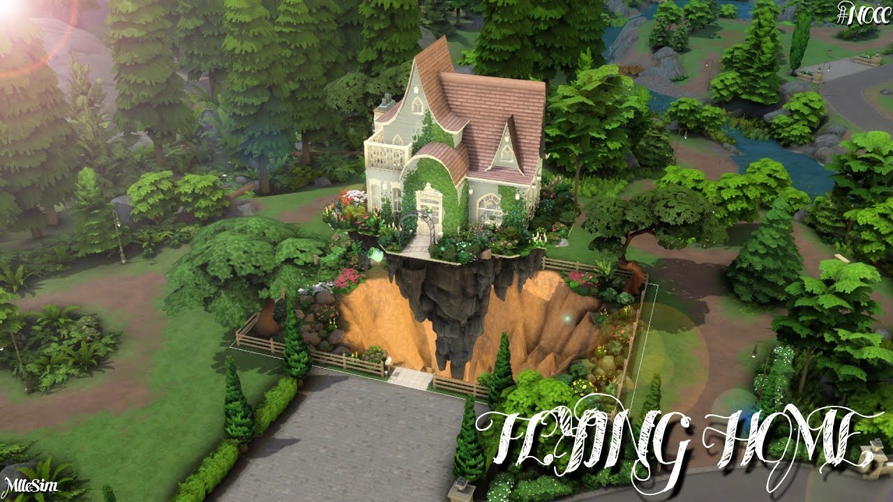 The Sims 4 | FLYING HOME| Speed Build | NO CC |  @honeymaysims 's Shell Challenge