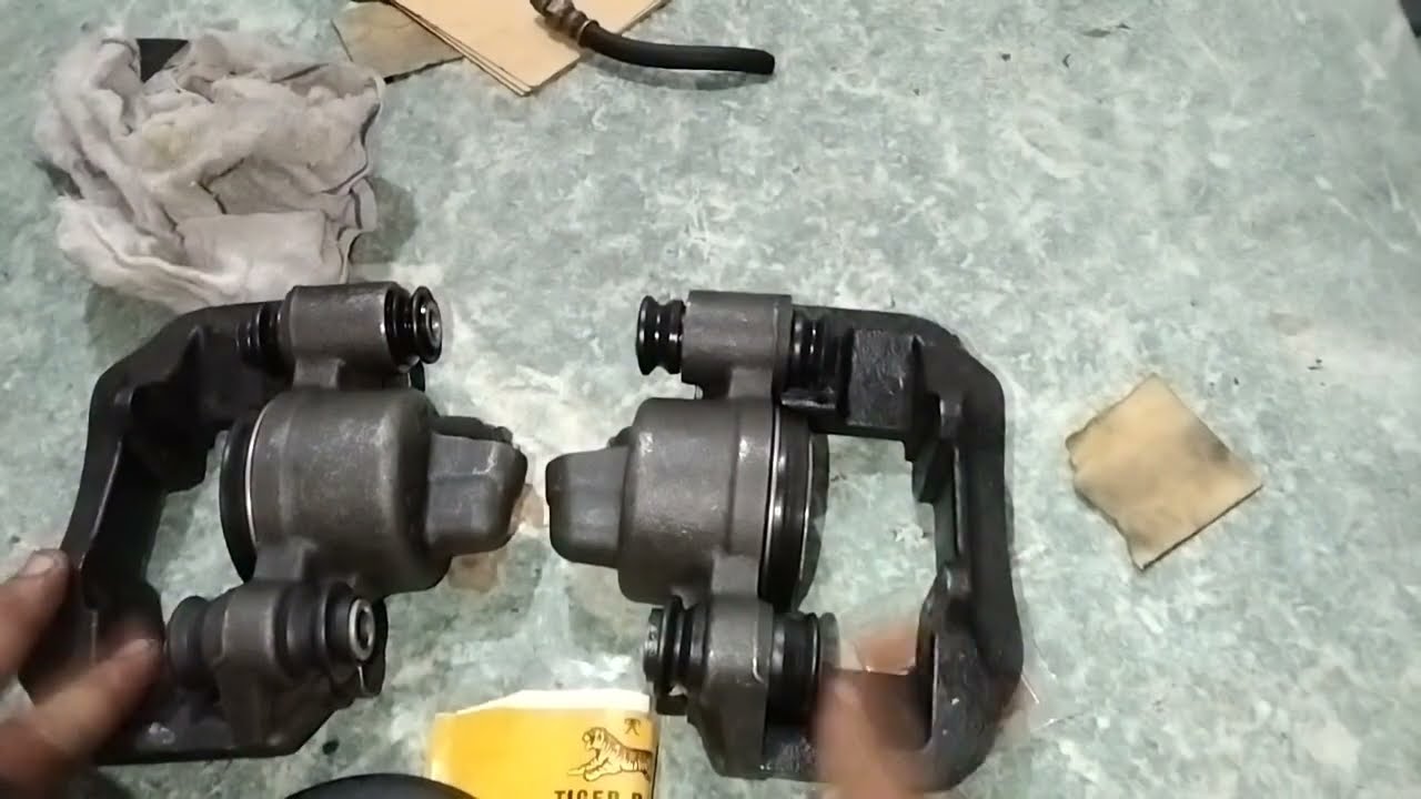 Cara tukar brake caliper seal boot kancil#Servis Brake Caliper