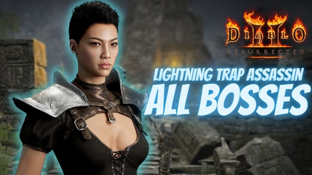 LIGHTNING TRAP ASSASSIN all act BOSSES - Diablo 2 Resurrected - Nintendo Switch