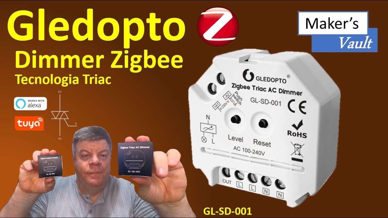 Gledopto Dimmer Zigbee GL SD 001: Configuração e funcionamento - Use com Alexa!