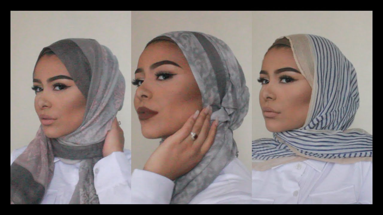 Three Easy Hijab Styles w/ NO VOLUME