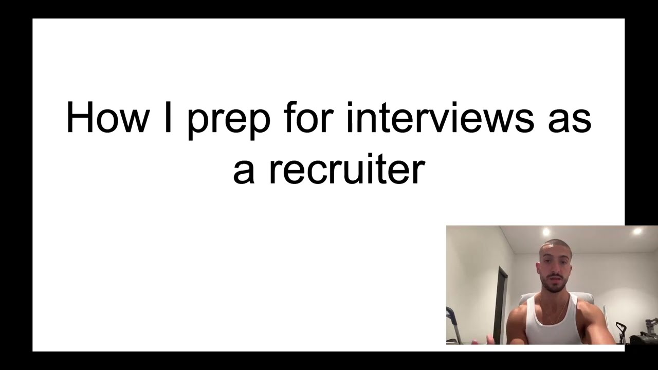 How I prepare for interviews as a recruiter