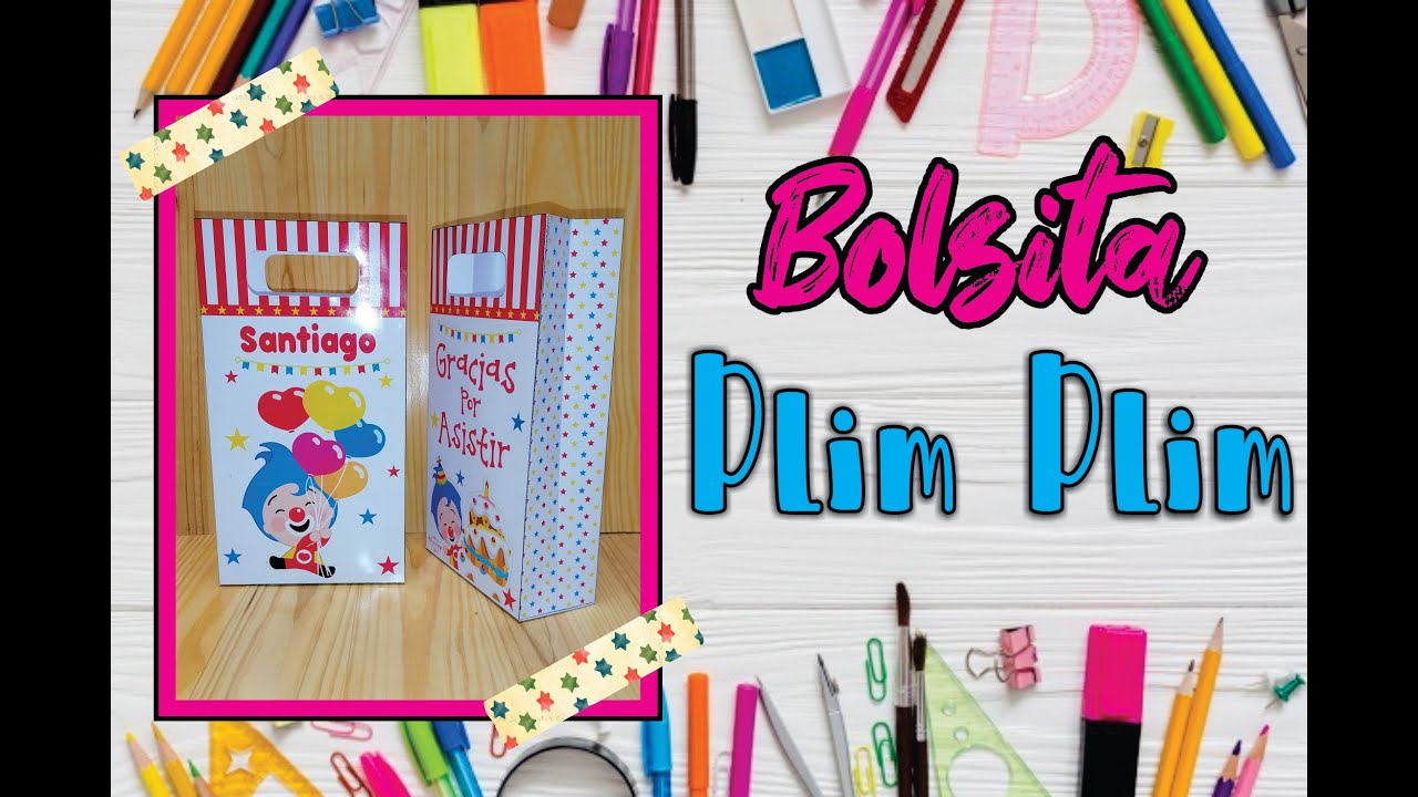 🎉🎉✿Bolsita Payasito Plim Plim - Imprimibles Gratis✿😉✿ Creaciones Samadith/DIY ✿🎉🎉