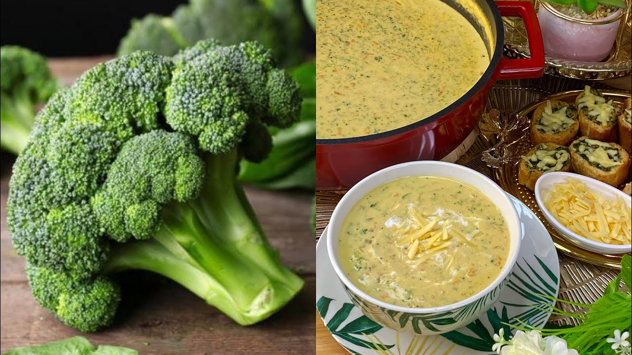 شوربة🍲لذيذة و مفيدة في الأجواء  الباردة ,تعتمدي عليها في رمضانSoupe de brocoli, délicieuse et saine