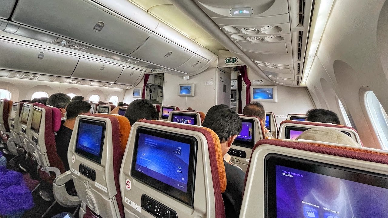 Thai Airways 787 Economy Class | TG321 Bangkok to Dhaka