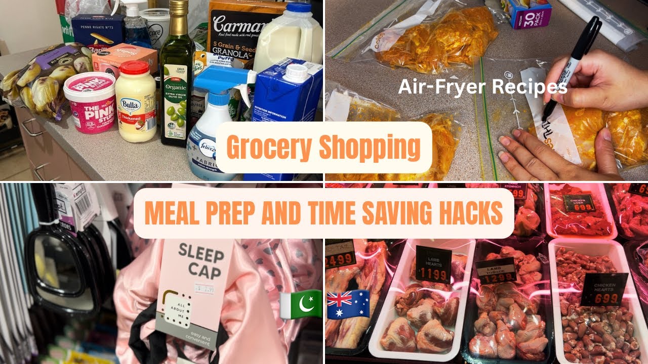 GROCERY SHOPPING || HOW I MANAGE MY TIME AS A MOM || FREEZER MEAL PREP IDEAS  🇵🇰🇦🇺