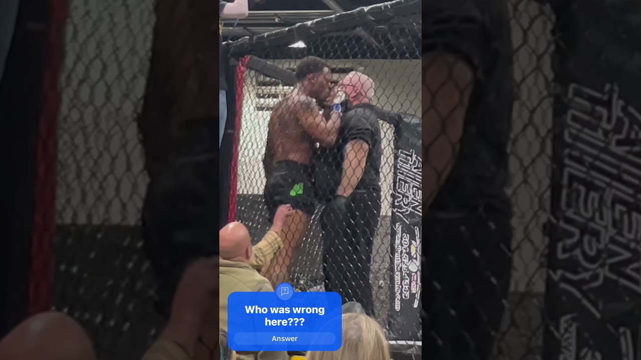 Fighter punches the referee!! #ufc #mma #fight