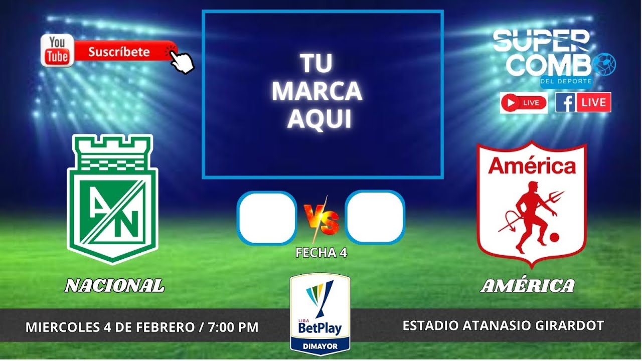 🔴EN VIVO | Atlético Nacional vs. América de Cali |  Partido Hoy febrero 04 - 2026