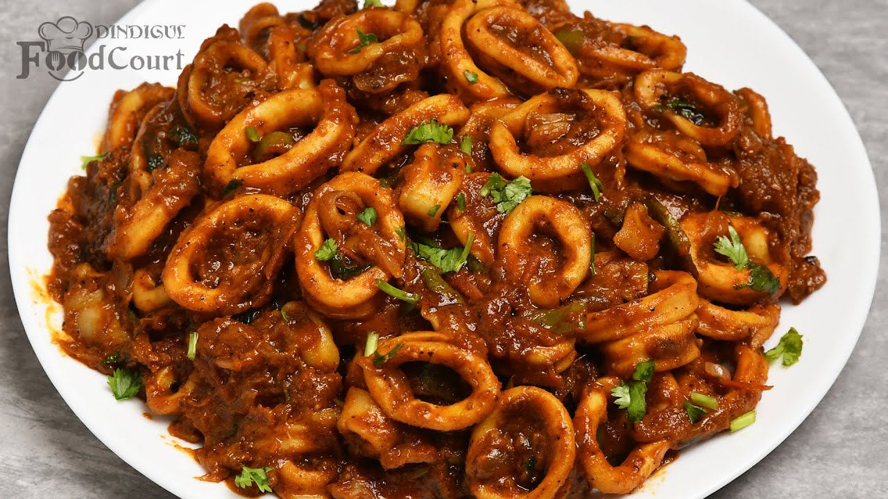 Squid Masala Fry/ Kanava Roast/ Squid Fry/ Koonthal Roast