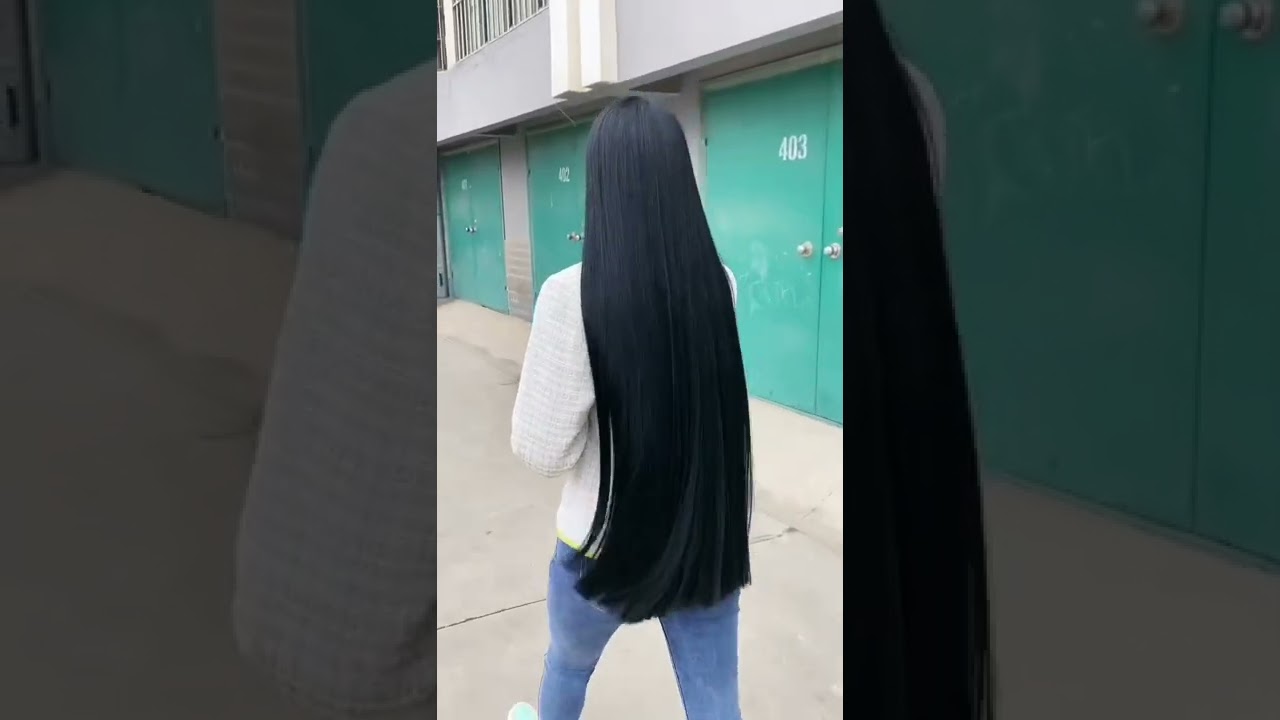 Chinese girl with beautiful long hair p3