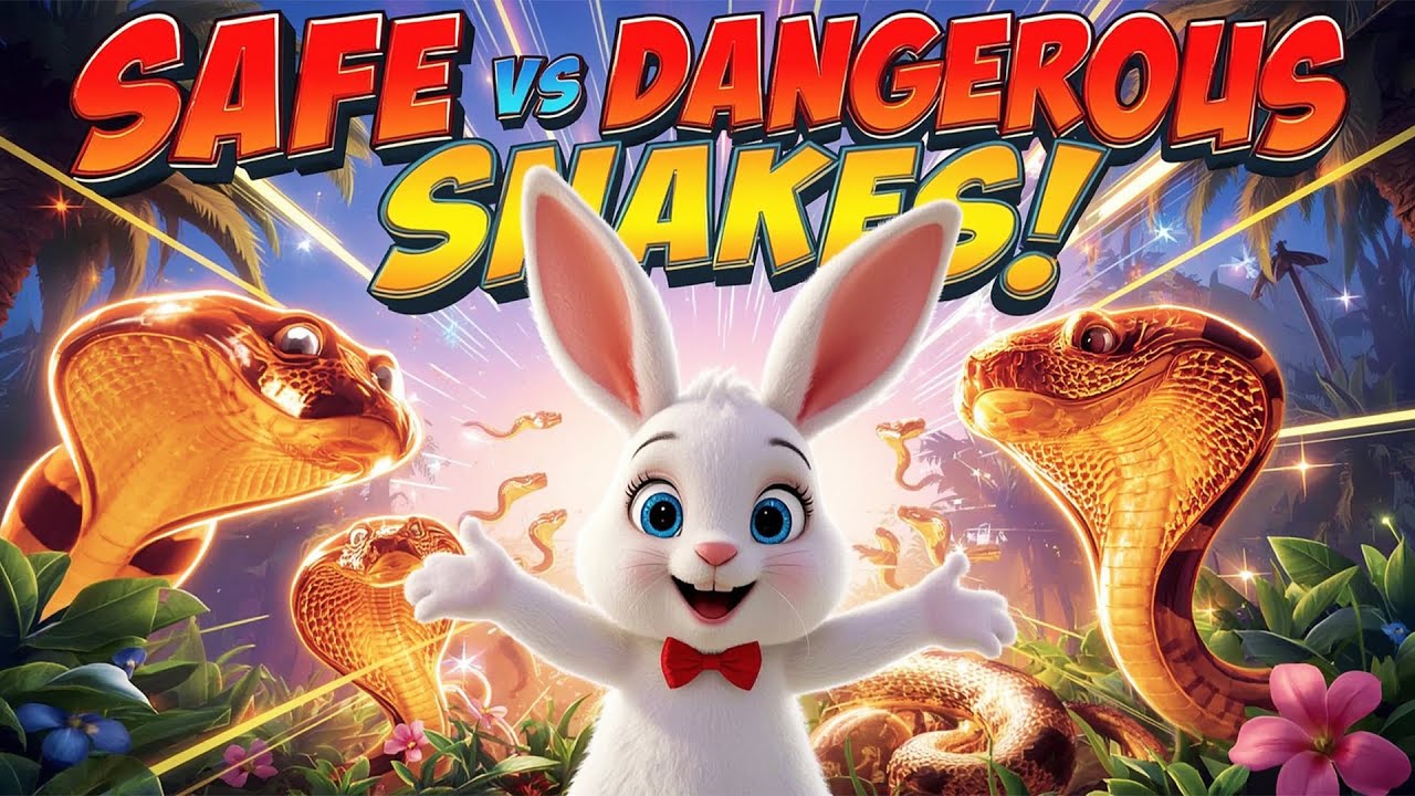 SAFE vs DANGEROUS SNAKES 🐍 Facts for Kids!