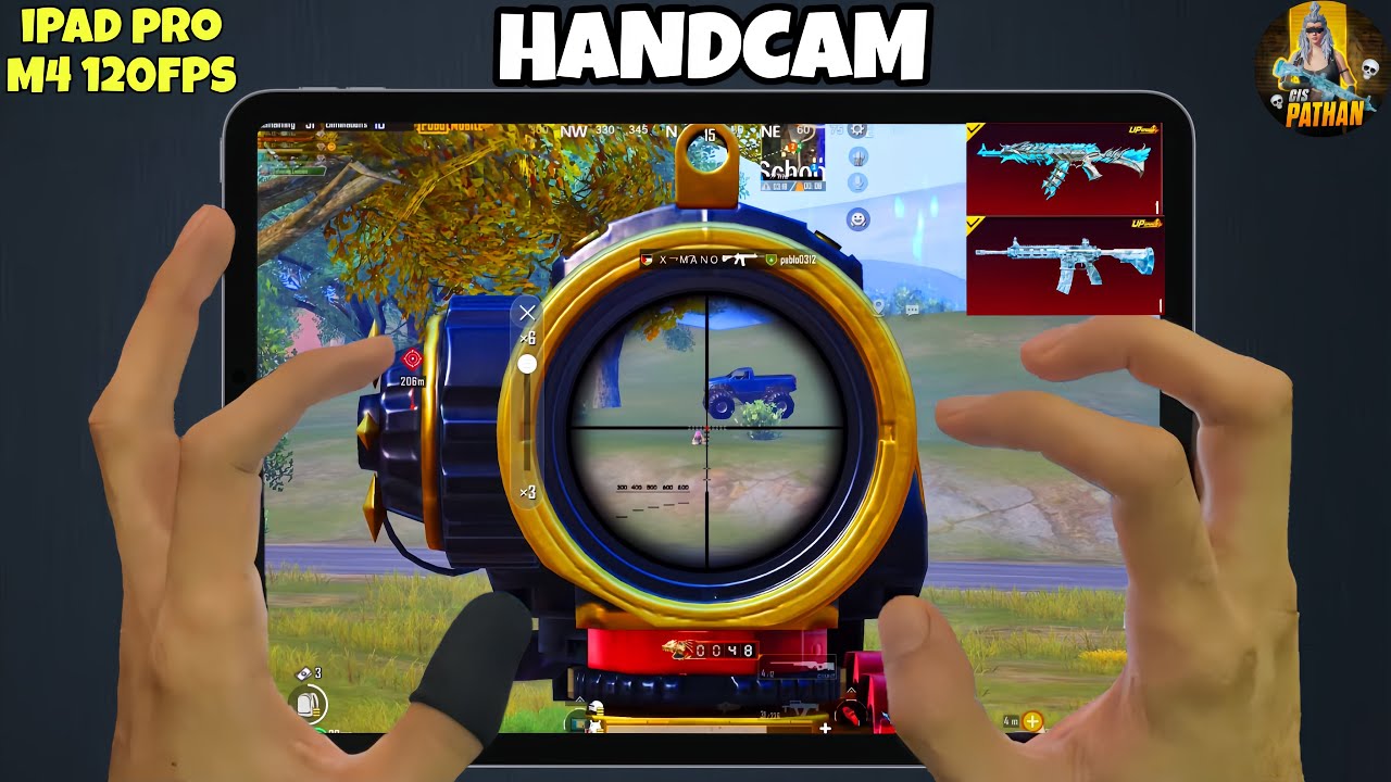 iPad Pro m4 😍 PUBG HANDCAM Smooth + 120 FPS 🔥 pubg test / Gameplay/ Best sensitivity