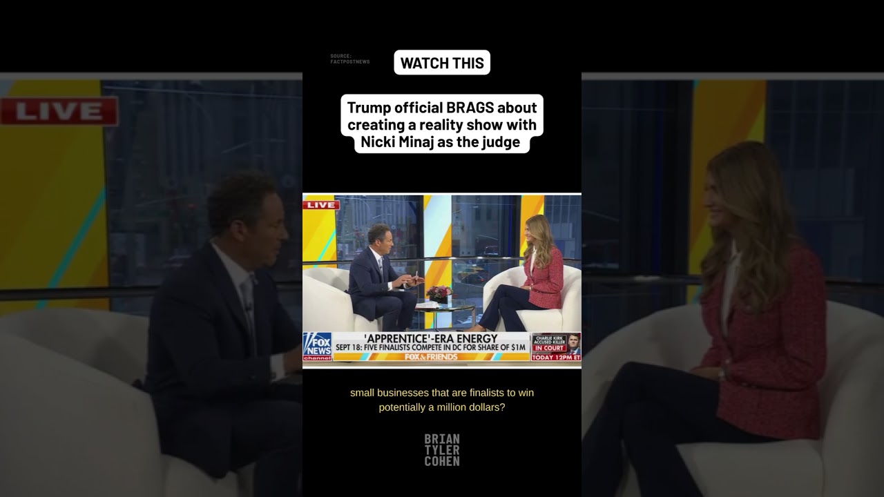 Trump official BRAGS about creating a reality show with Nicki Minaj as the judge