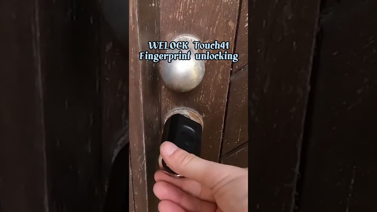 How easy to unlock WELOCK smart lock Touch41 #welock #schloss #smartlock #diycrafts #fingerabdruck