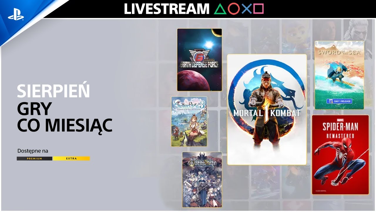 Stream -  PS PLUS Extra SIERPIEŃ 2025