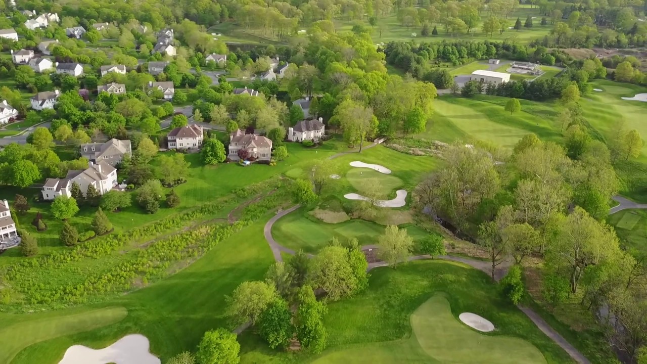 Flyover the golf course - Cherry Valley New Jersey