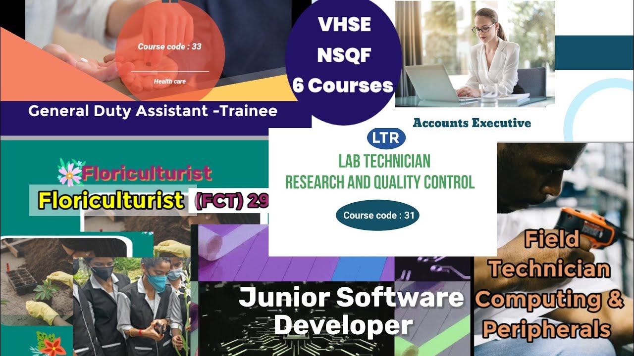 VHSE NSQF Six Courses 2022 | Higher Secondary Vocational