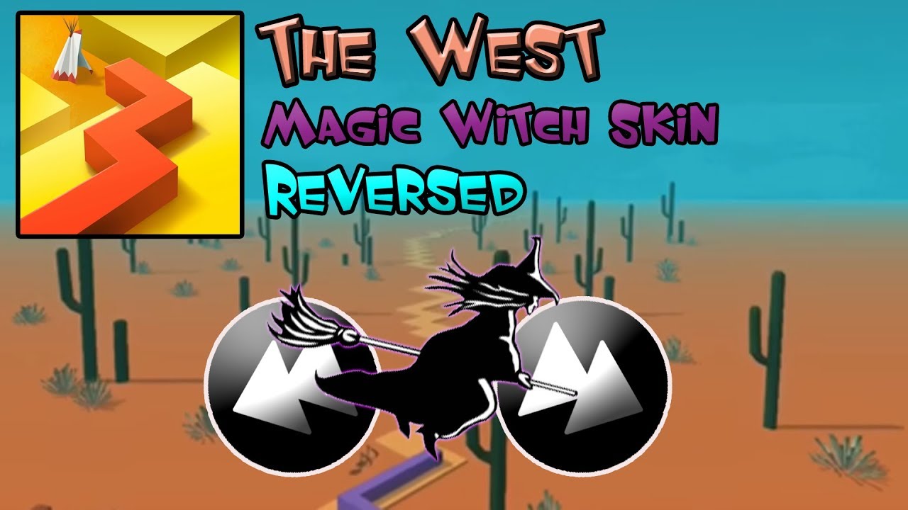 Dancing Line | The West with Magic Witch Skin (Gameplay + Reversed)