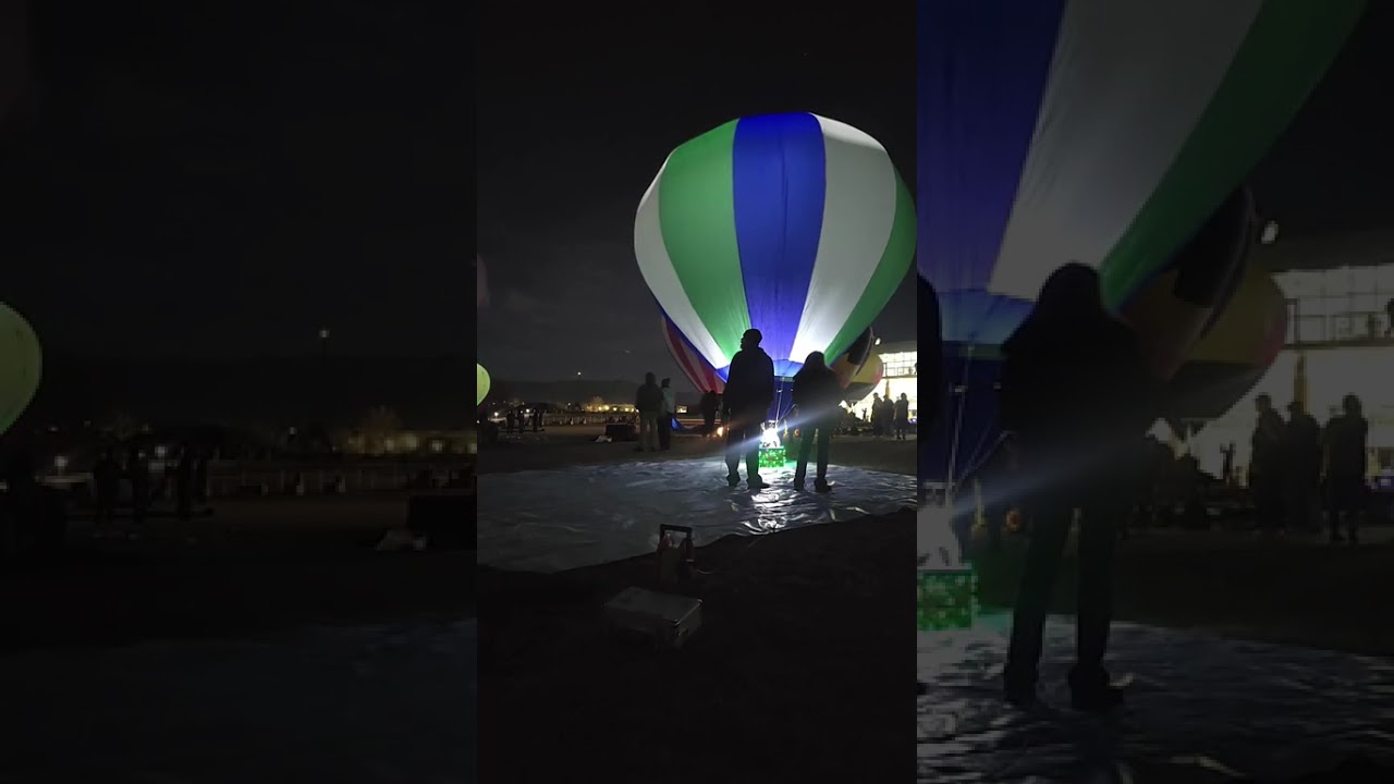 Rc balloon glow @Anderson Abruzzo Albuquerque International Balloon Museum Jan. 31