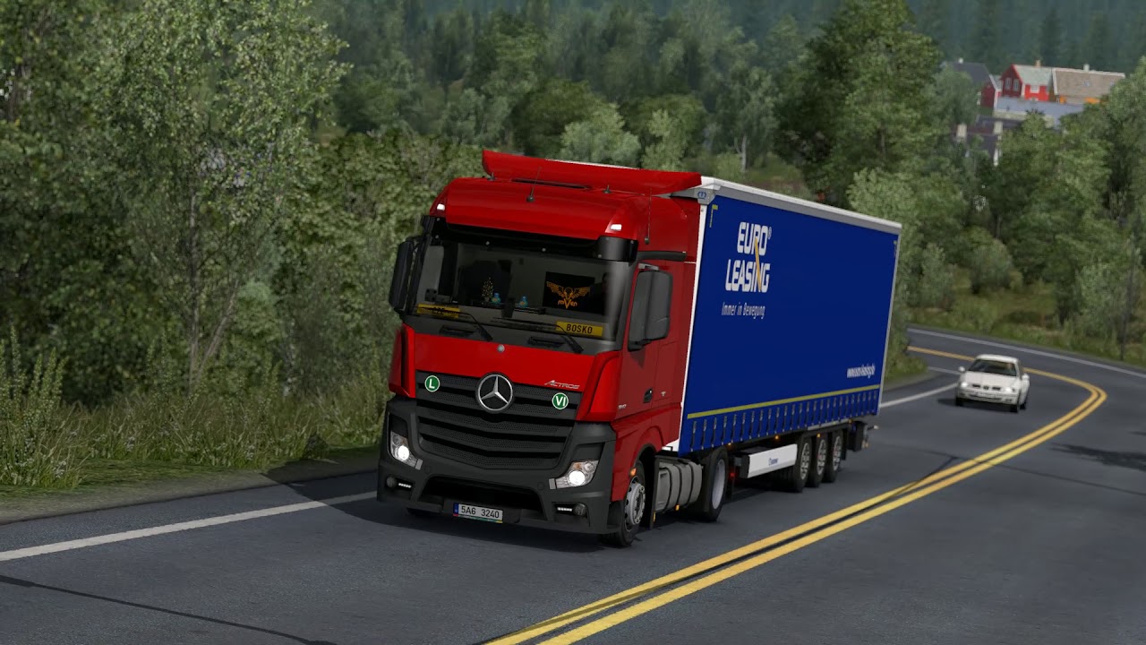 ETS2 Mercedes Actros MP4 1842 Otta - Trondheim
