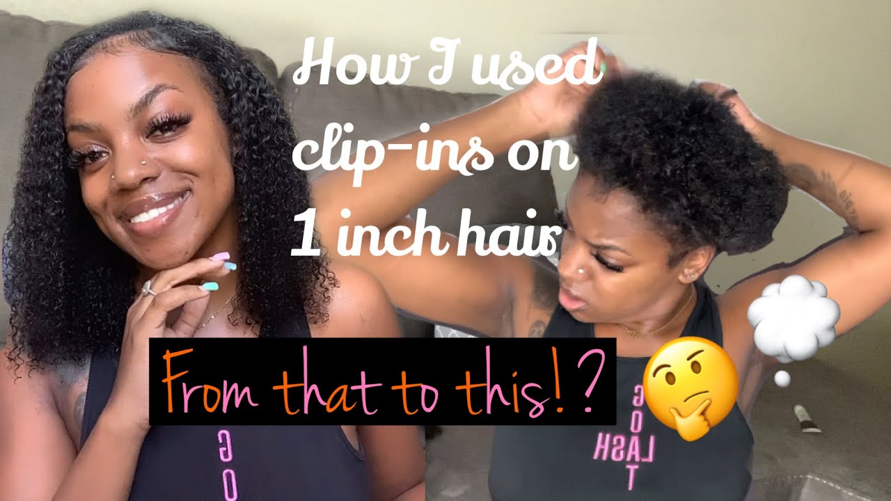 Kinky Curly Clip-in on SHORT Hair | Urbeauty Human Clip-ins