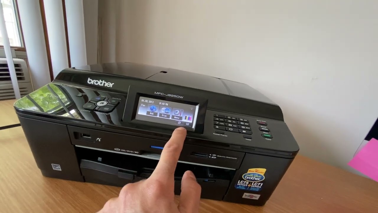 Brother MFC-J825DW Wireless AIO Printer Scanner Copier Fax CD/DVD-demo Video