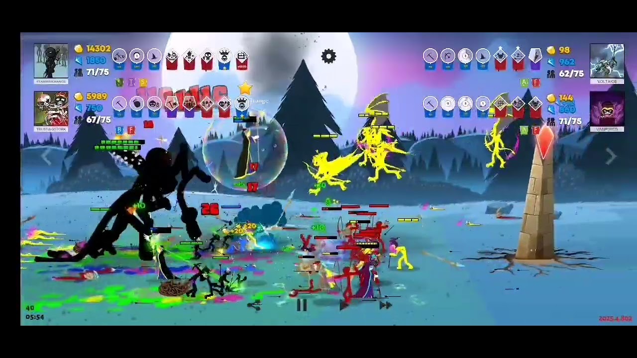 火柴人戰爭 傳奇 Stick War Saga 霹靂星泰坦之陣 比隊友掛機還奇耙的一局，這BUG太嚴重了，CJ你是在搞我是吧???