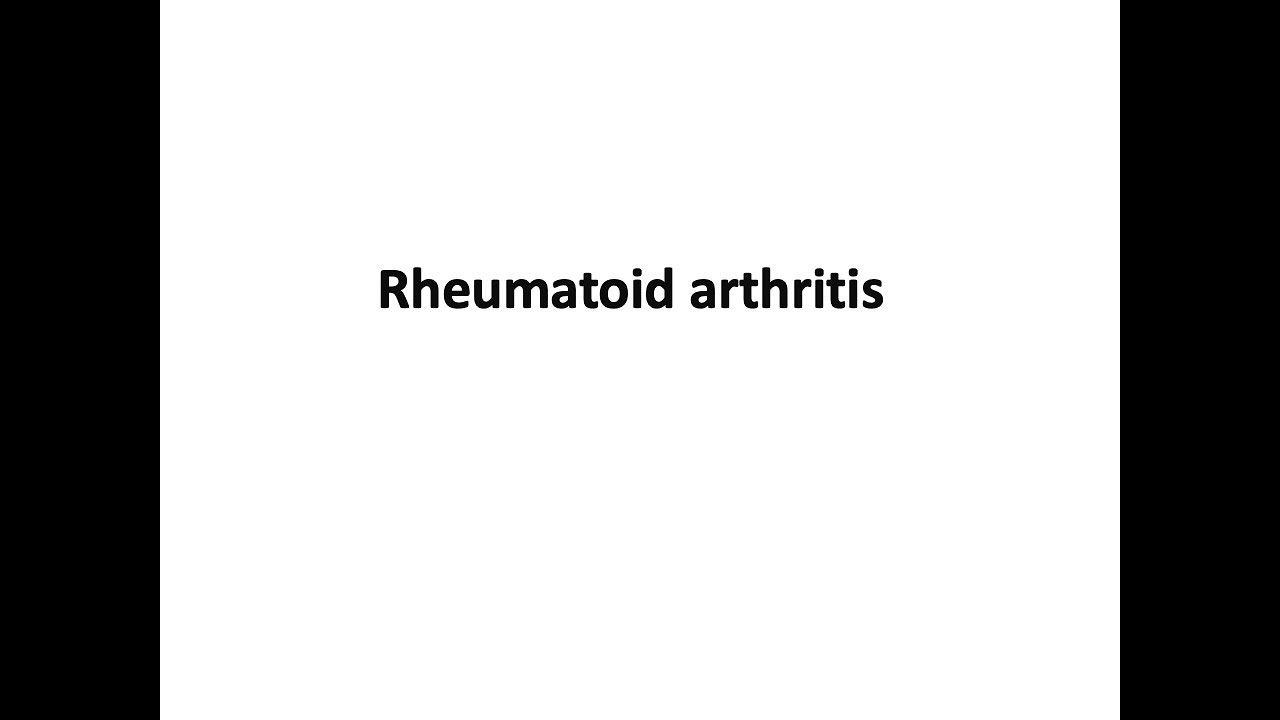 Rheumatoid arthritis