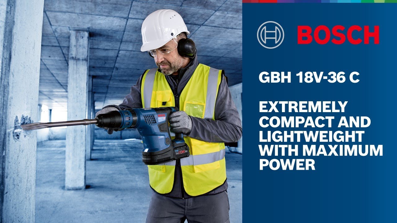 Bosch GBH 18V-36 C Professional Cordless Rotary Hammer With SDS MAX - BITURBO
