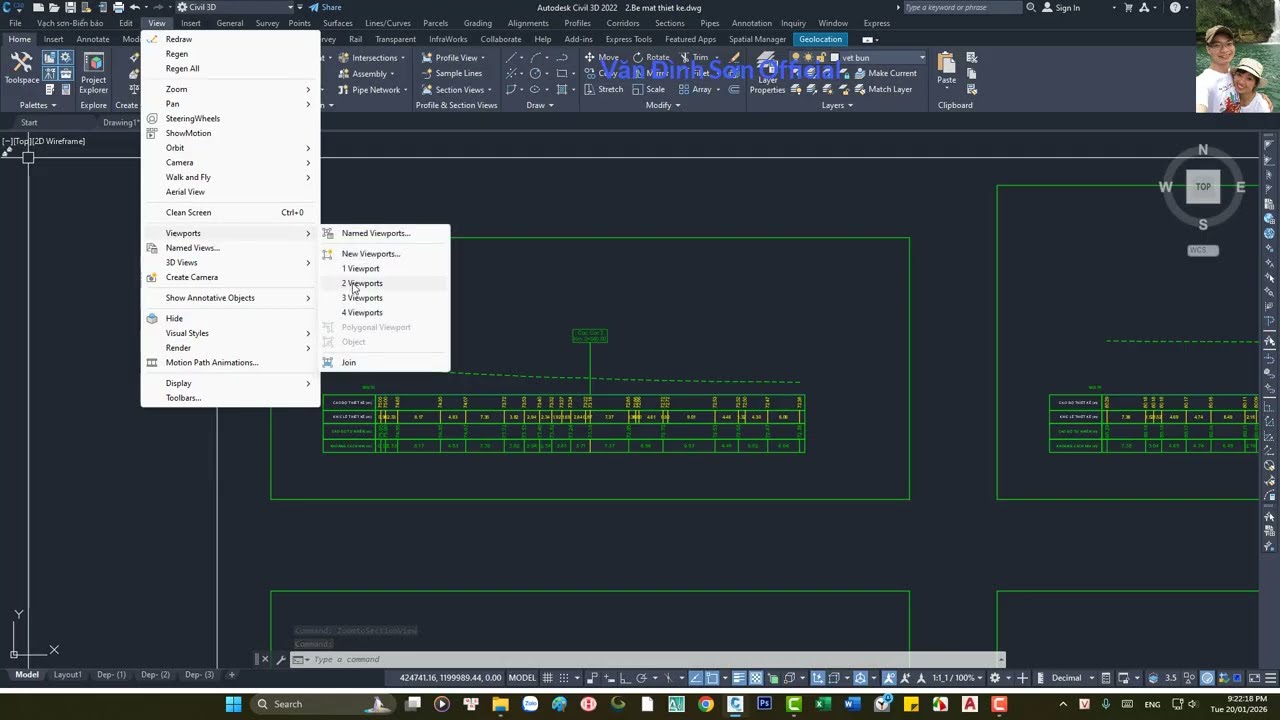 Lisp tìm cọc trên Bình đồ - Trắc dọc và Trắc ngang trong Civil 3D