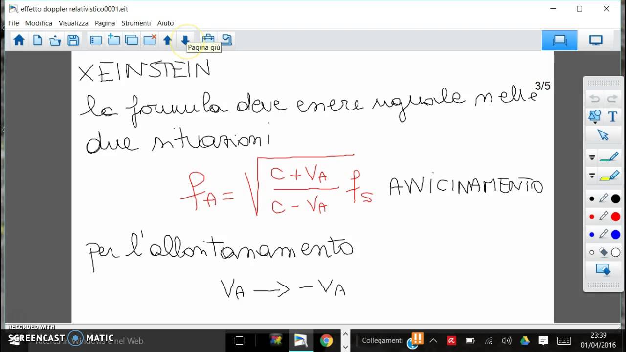 effetto doppler relativistico