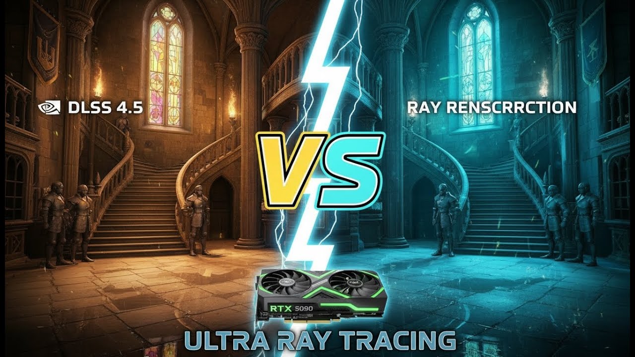 DLSS 4.5 VS Ray Reconstruction | Hogwarts Legacy, Ultra Ray Tracing | RTX 5090