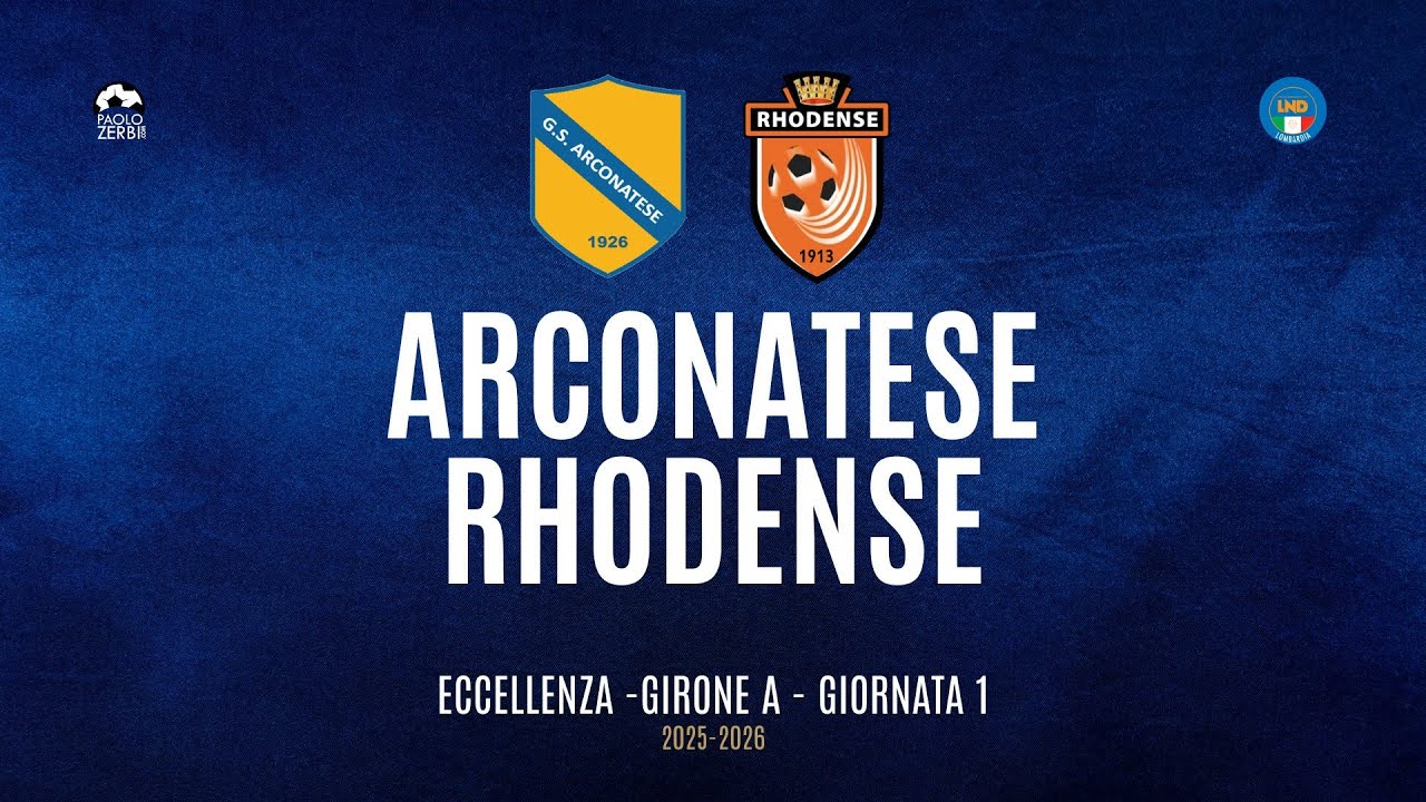 [HIGHLIGHTS] Eccellenza Girone A 25/26 - | Giornata 1 | Arconatese - Rhodense