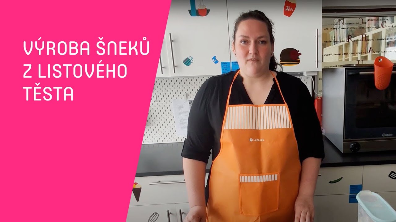 Výroba šneků z listového těsta (Louka)