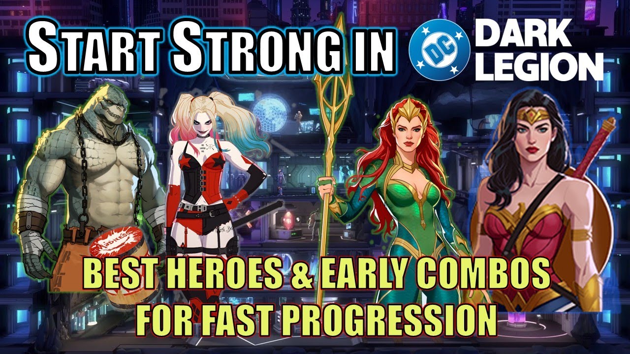 Best Early Game Heroes & Team Combos | Beginners Guide | DC Dark Legion
