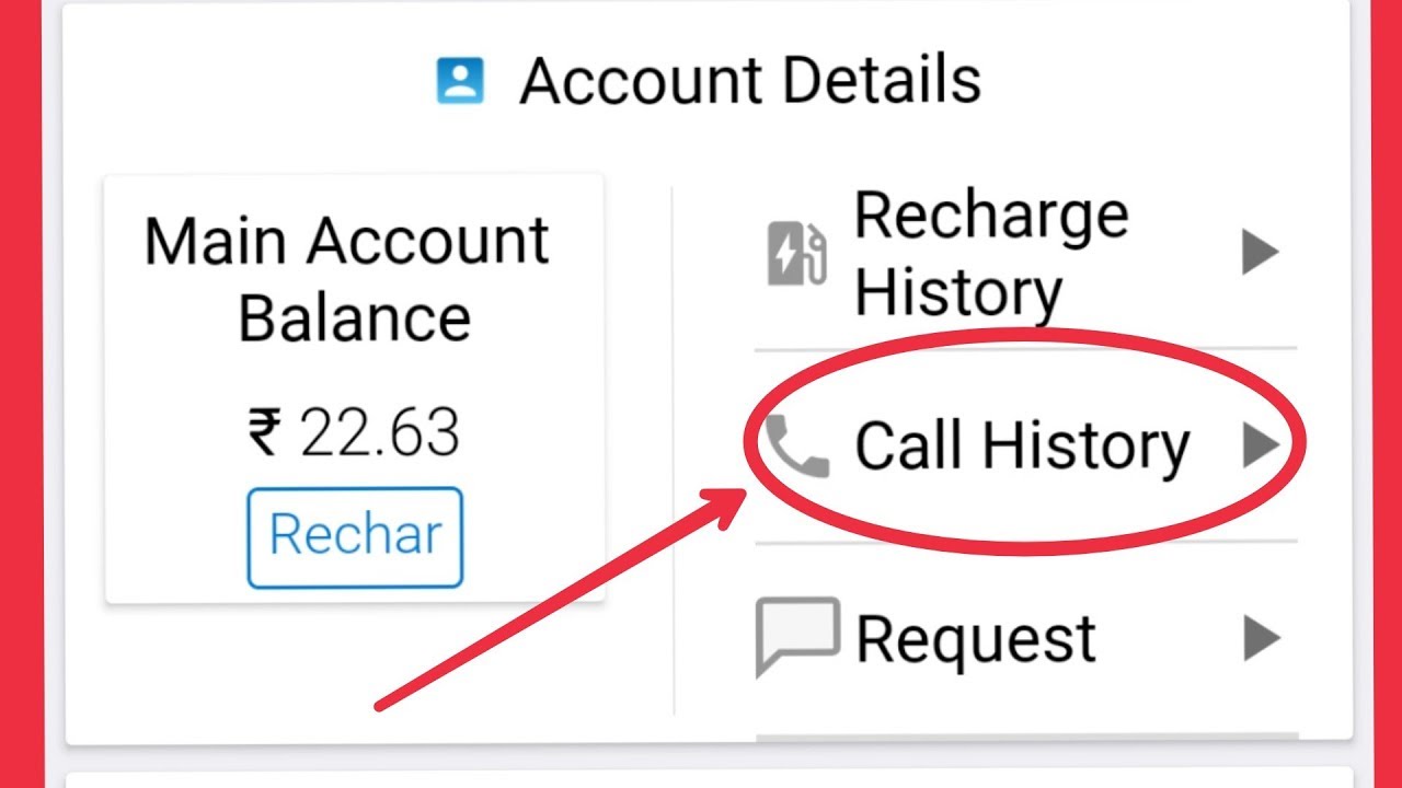 Idea Sim || How To Check Call History in My Idea Application